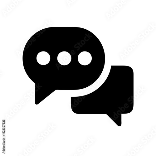 Chat Bubbles for Messaging Icon Design