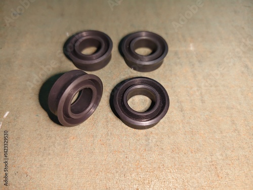 U seal prevents liquid leaks in the system and can withstand pressure well. NBR  Rubber Seal, Black color.