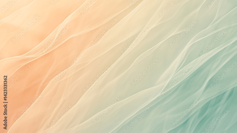 Obraz premium Soft Pastel Draped Fabric Abstract Texture
