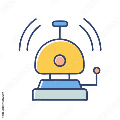 Emergency Evacuation Bell Icon Design