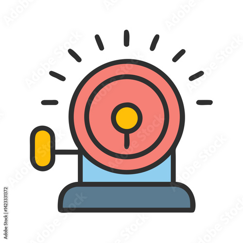 Emergency Evacuation Bell Icon Design