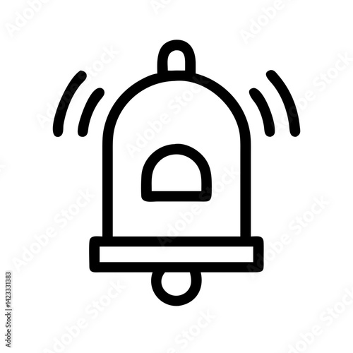 Emergency Evacuation Bell Icon Design
