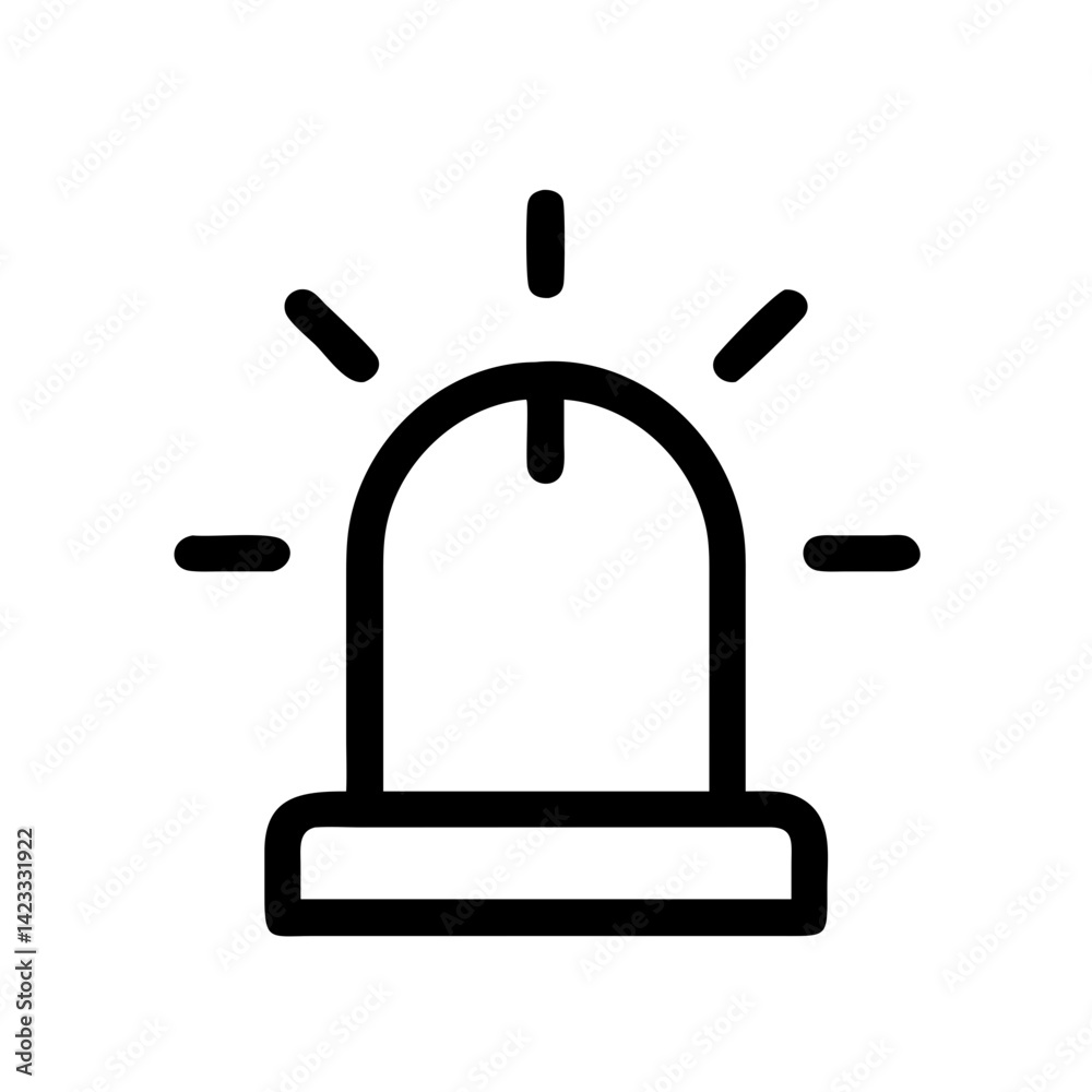 Emergency Siren Beacon Icon Design Emergency Siren Beacon Icon Design