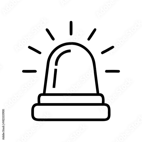 Emergency Siren Beacon Icon Design