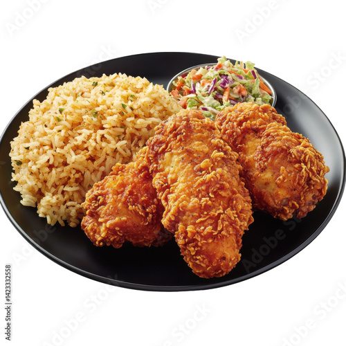 Barberton Chicken A spicy fried chBarberton Style Spicy Fried Chicken with Rice & Slaw