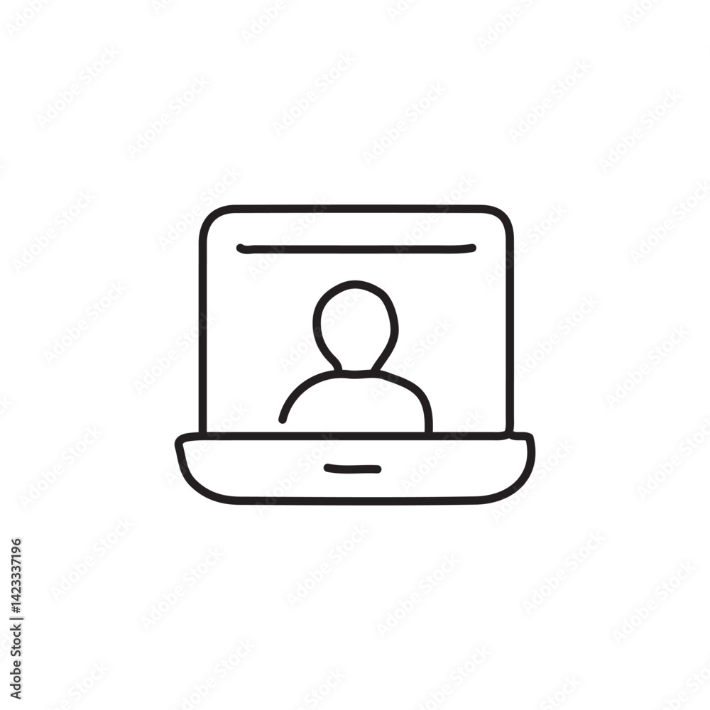 vector illustration of coaching icon elements in one line style vector illustration of coaching icon elements in one line style