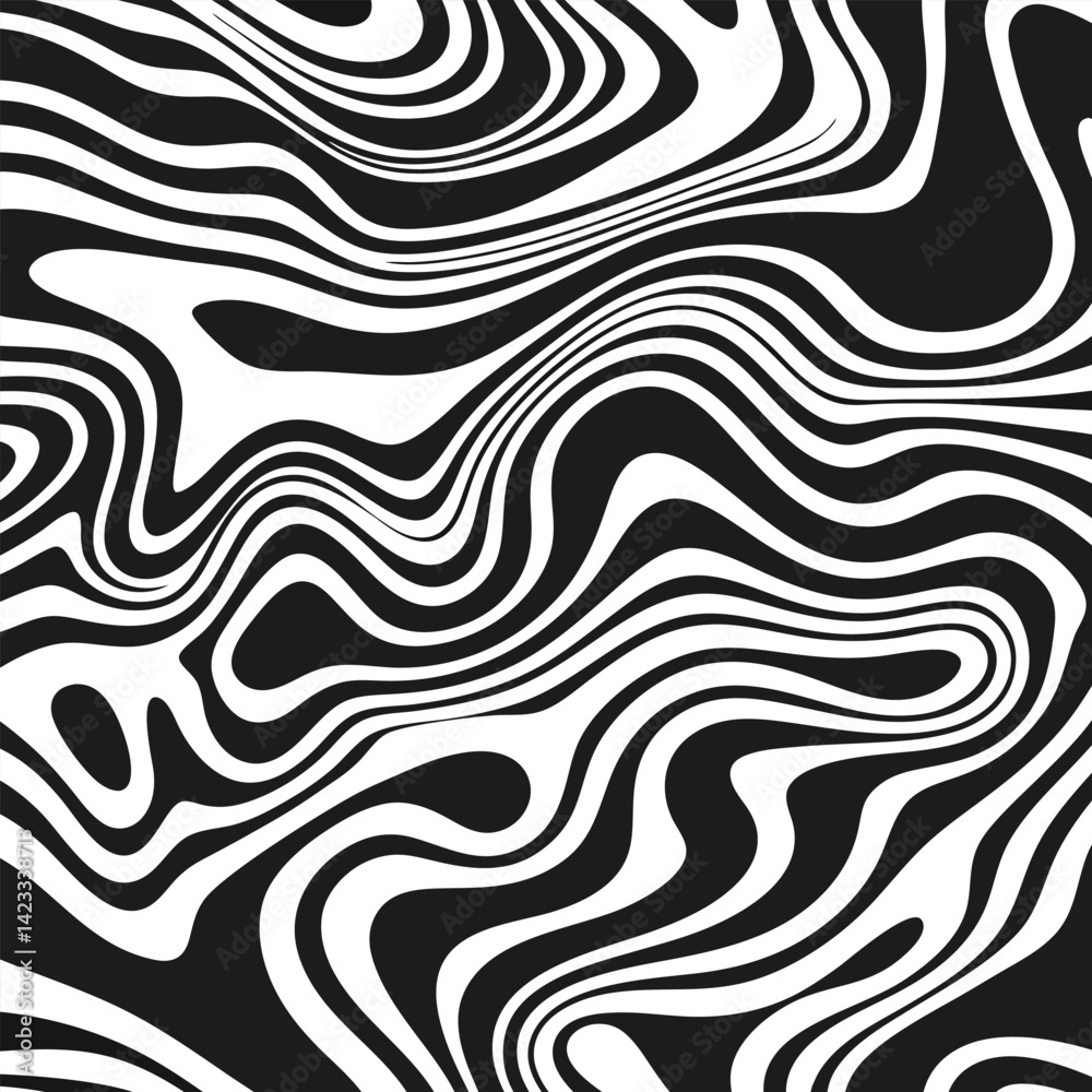Abstract Wavy Line Pattern Background Vector Fluid Marble Texture in Neutral. Abstract Wavy Line Pattern Background Vector Fluid Marble Texture in Neutral.