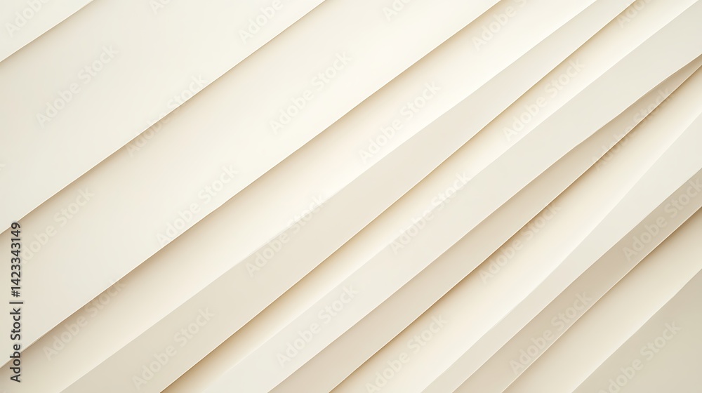 Fototapeta premium Abstract Diagonal Lines Cream Colored Paper Background