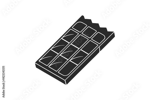 Chocolate Bar silhouette vector illustration