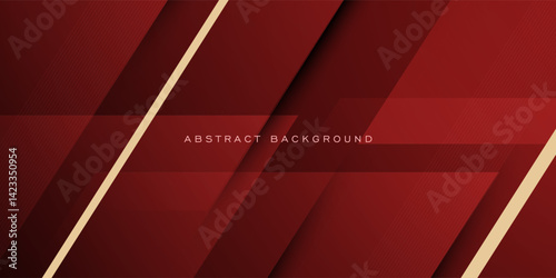 Abstract dark red overlap square background. Simple papercut with shadow and lines pattern. Eps10 vector