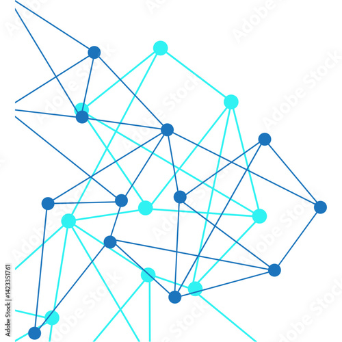 Network Connecting Dot Polygon Corner