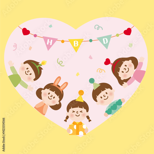 어린이집 유치원 이달의 생일 배너 알림장 포스터