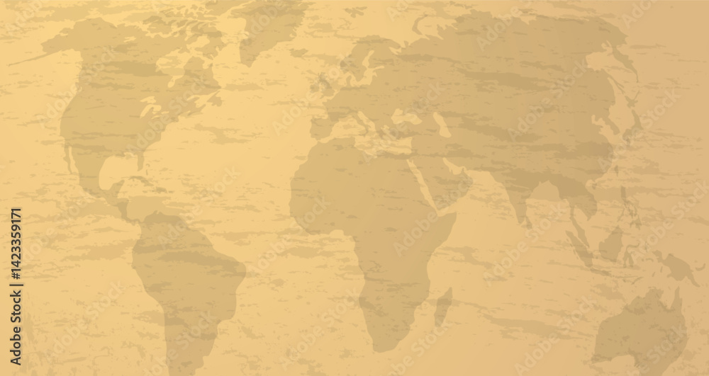 Obraz premium Vintage world map concept background design vector