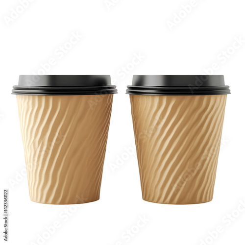 Wallpaper Mural Takeaway coffee cup mockup on white background Torontodigital.ca