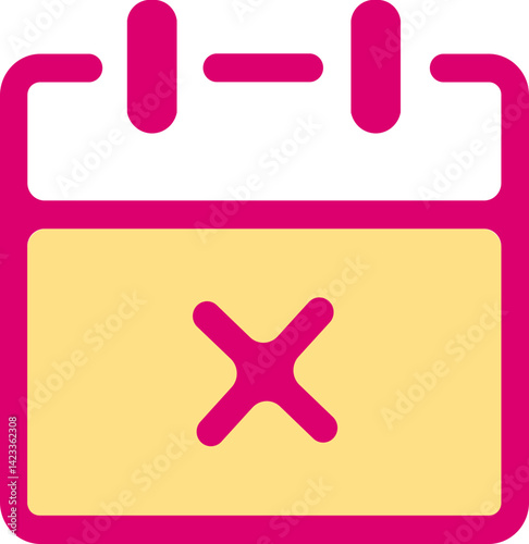 Calendar Remove Outline And Fill Icon