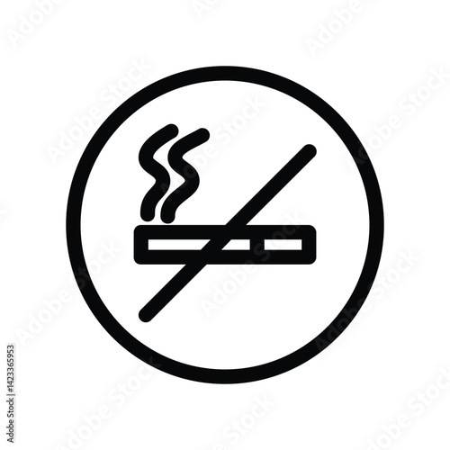 illustration graphic vector is sign for No Smoking. Perfect for website, mobile apps, shop, social media announcement, hotel sign, banner or flyer.
