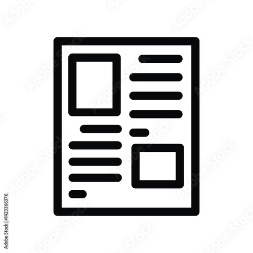 illustration graphic vector is magazine or newspaper. Perfect for website, mobile apps, shop, social media announcement, hotel sign, banner or flyer.