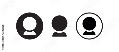 person icon on white background	