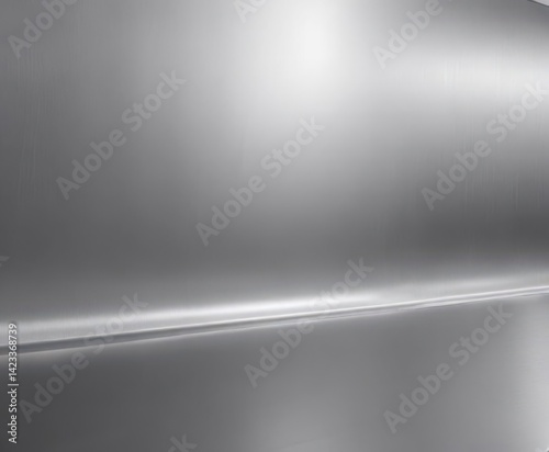 Modern aluminum backdrop, brushed silver effect , luxury, gradient