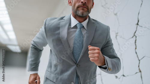 Businessman Running: A dete...