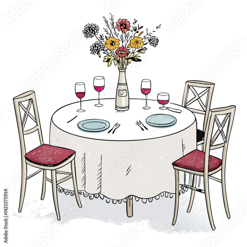 table and chairs