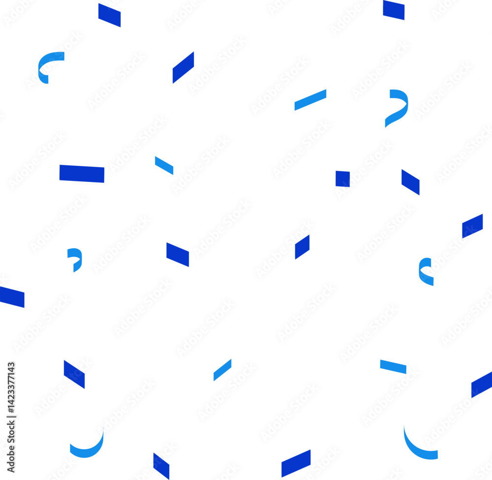 Obraz premium blue confetti celebrations,simple design,vector illustration