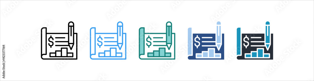 Planning Icon In Different Style Vector Planning Icon In Different Style Vector