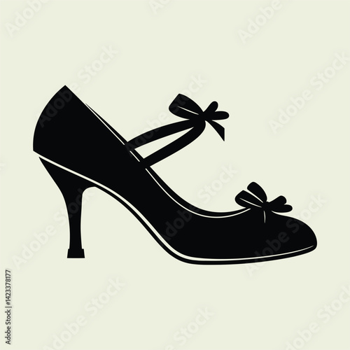 vector illustration of female shoes