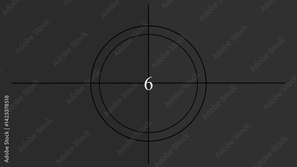 vintage countdown10 seconds countdown from ten to zero ,top ten countdown animation , neon light numbers from 10 to 1, on with dark background 