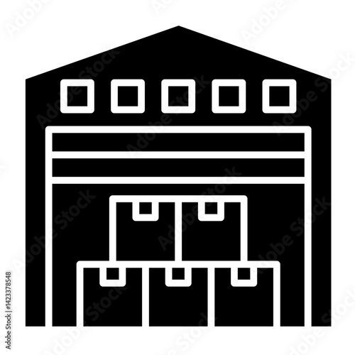 Warehouse Storage  Icon Element For Design