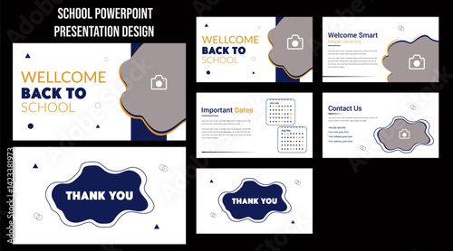 School PowerPoint presentation slide template,PowerPoint presentation template design,Use in Presentation, flyer and leaflet, corporate report, marketing, advertising, annual report, banner,Utilize 