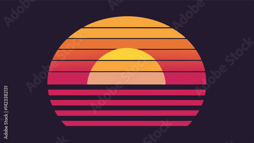 Retro Vintage Sunset