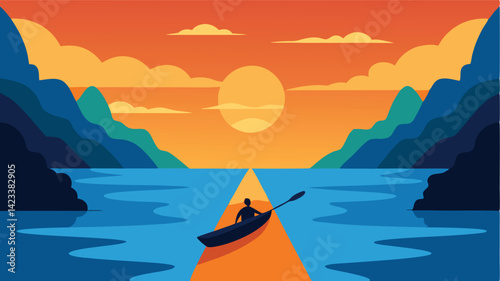Kayaking Through Coastal Inlets At Sunrise