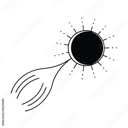 an eclipse swallowing a memory turning light to darkness