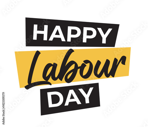 Happy Labor Day greeting vector
design background