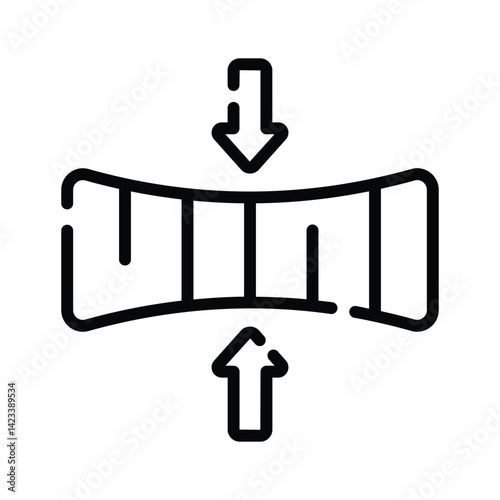 Check this amazing outline style icon of force