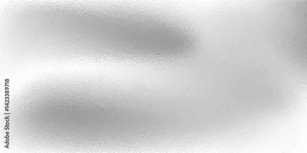 Silver gradient background. Foil paper, glitter effect. Chrome metal grey pattern. Gradation noise texture. Vector abstract illustration for web, card, bg, certificate design