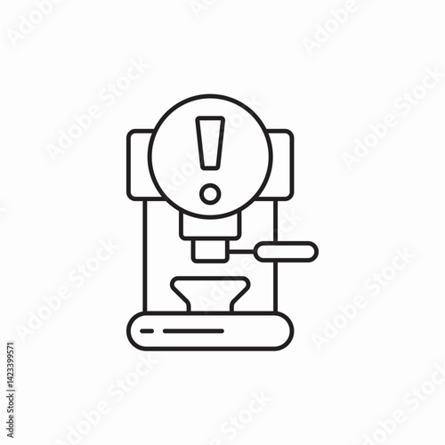 coffee machine icon vector sign