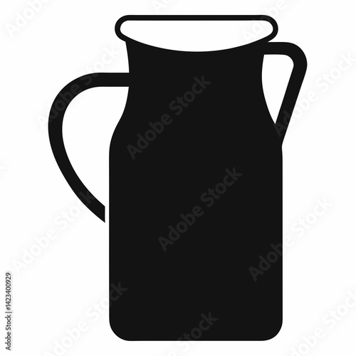 Milk Carton silhouette vector illustration