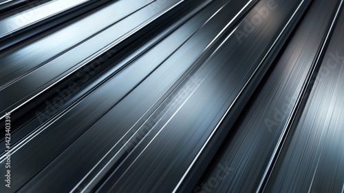 Futuristic silver aluminum texture bcba standards in industrial design and virtual environments