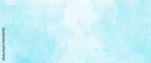 Abstract sort blue watercolor for background.