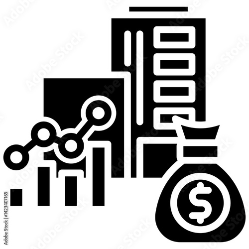 Capital Gains glyph icon