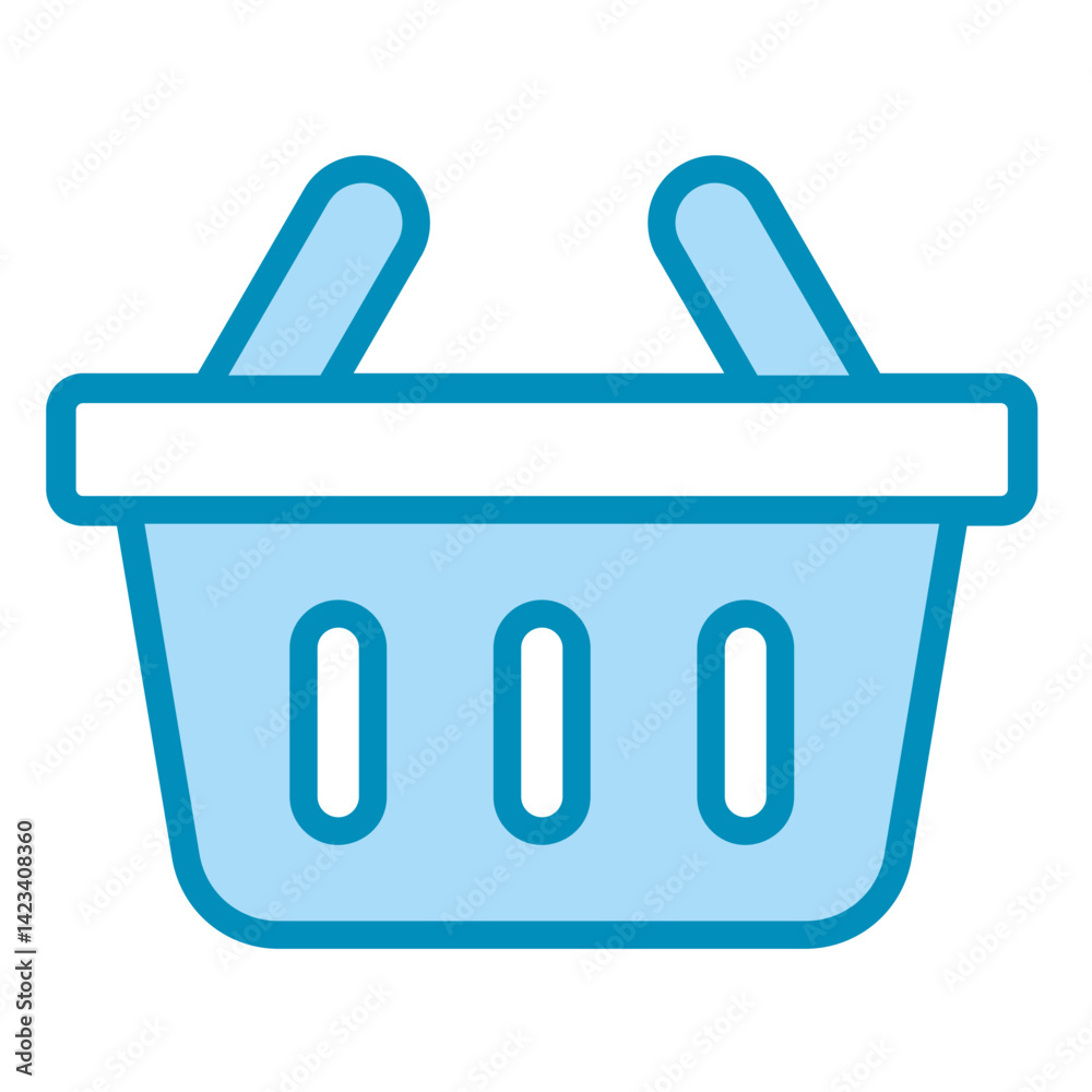 Shopping Basket  Icon Element For Design
