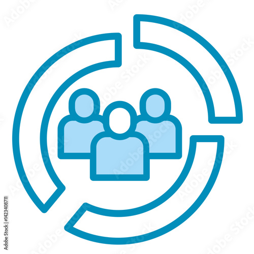 Customer Demographics  Icon Element For Design