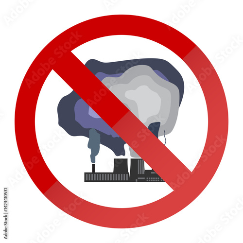 Stop Industrial Air Pollution Sign