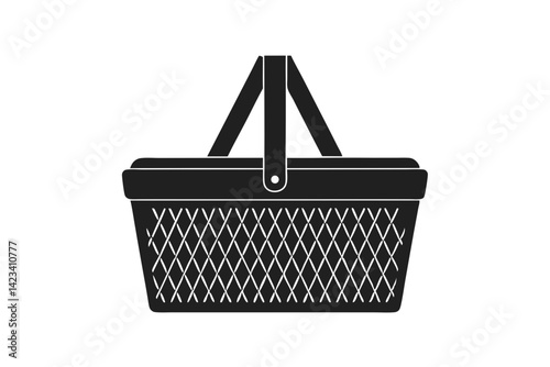 Picnic Basket silhouette vector illustration