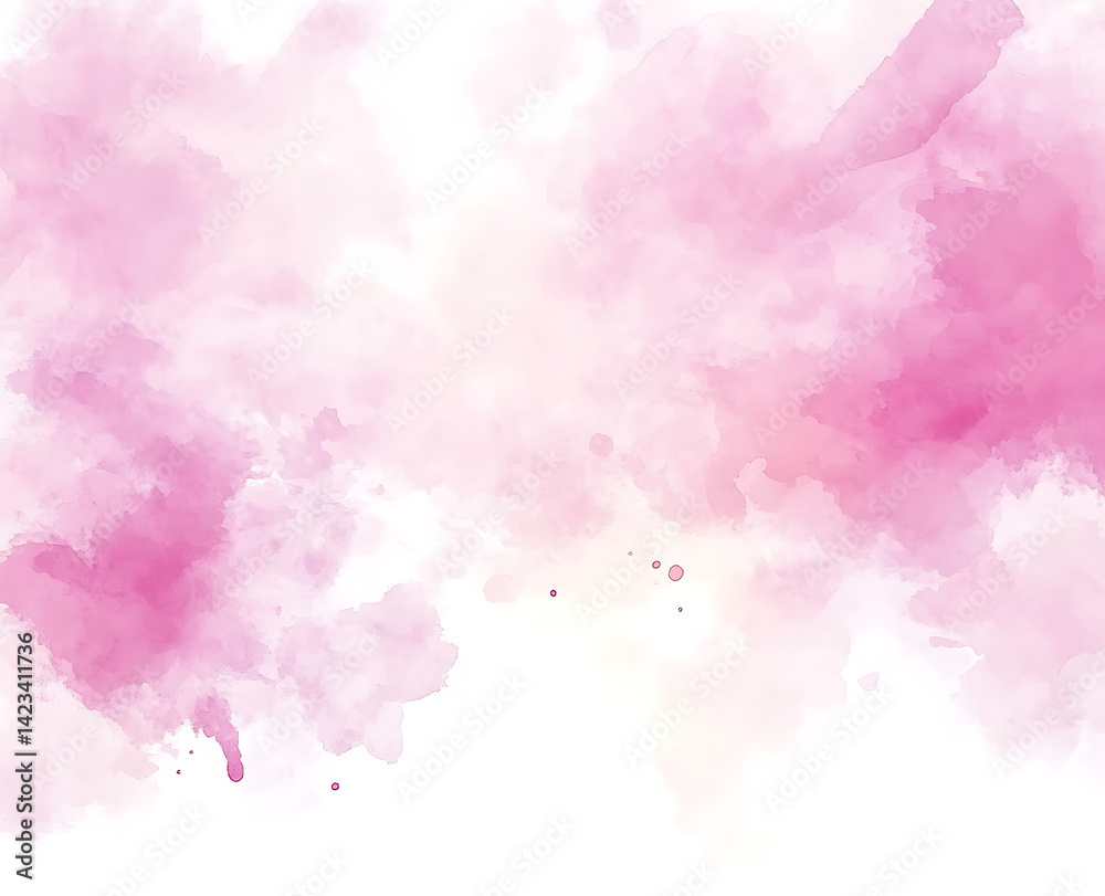 Pink watercolor background, white space in the center of the canvas, soft pink tones, subtle brush strokes, pastel color palette. Pink watercolor background, white space in the center of the canvas, soft pink tones, subtle brush strokes, pastel color palette.
