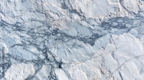 Wallpaper Mural Sky Blue Marble Slab with Grey Veins Torontodigital.ca
