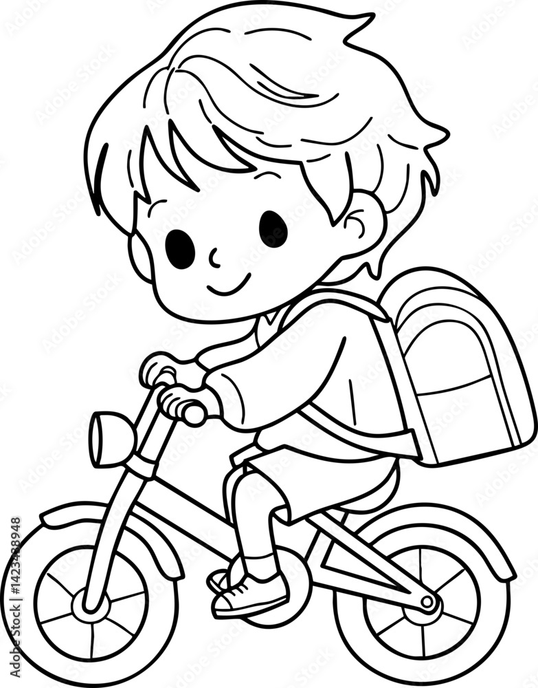 Cute cartoon, children, school age, illustration, hand drawn Cute cartoon, children, school age, illustration, hand drawn