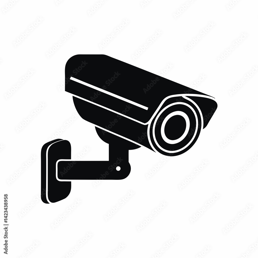 security camera silhouette vector illustration security camera silhouette vector illustration